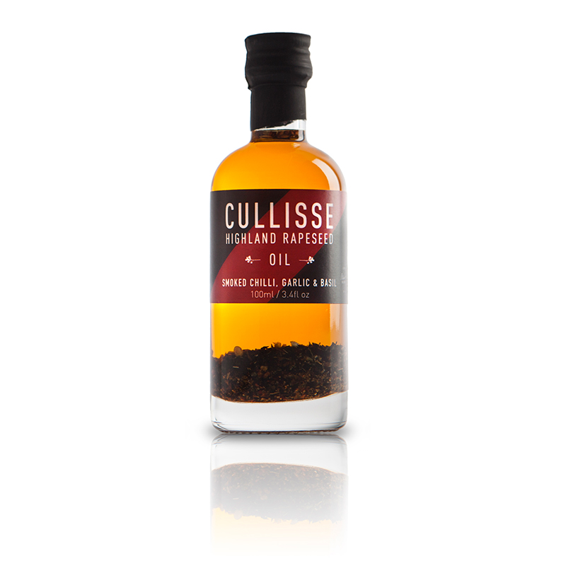 Cullisse Highland Rapeseed Oil with Smoked Chilli, Garlic & Basil 100ml