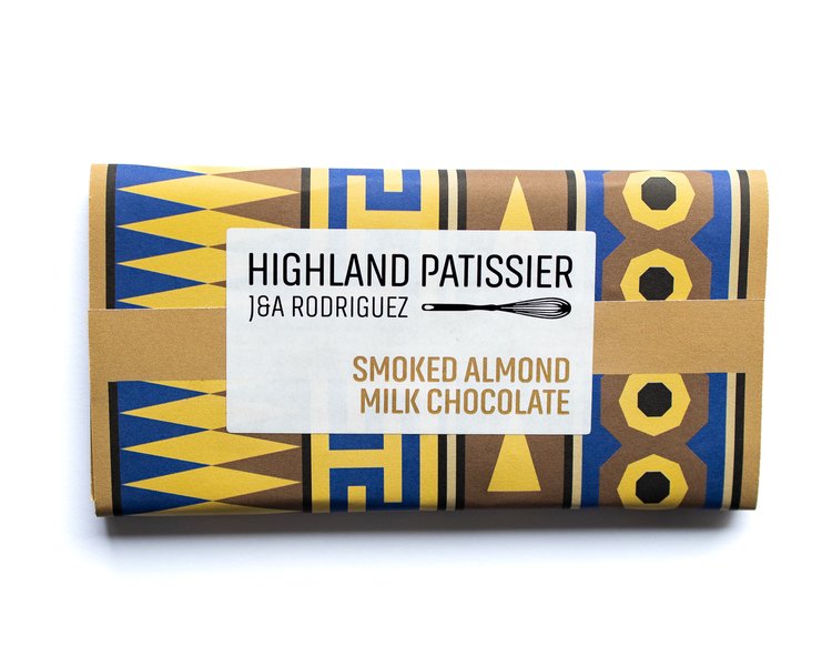 Handmade Scottish Milk Chocolate with Smoked Almonds