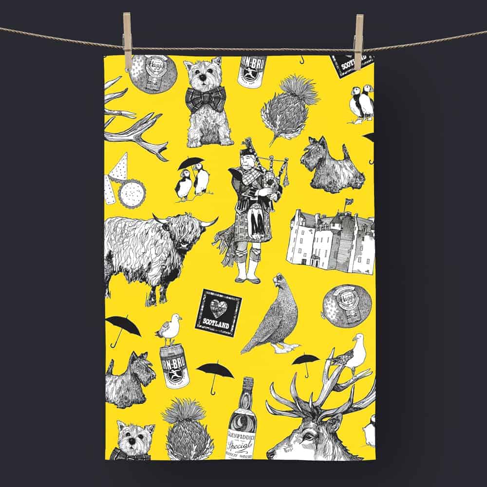 Tea Towel – Love Scotland Design