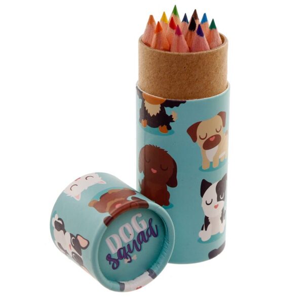 Dog Squad Colouring Pencils Pot