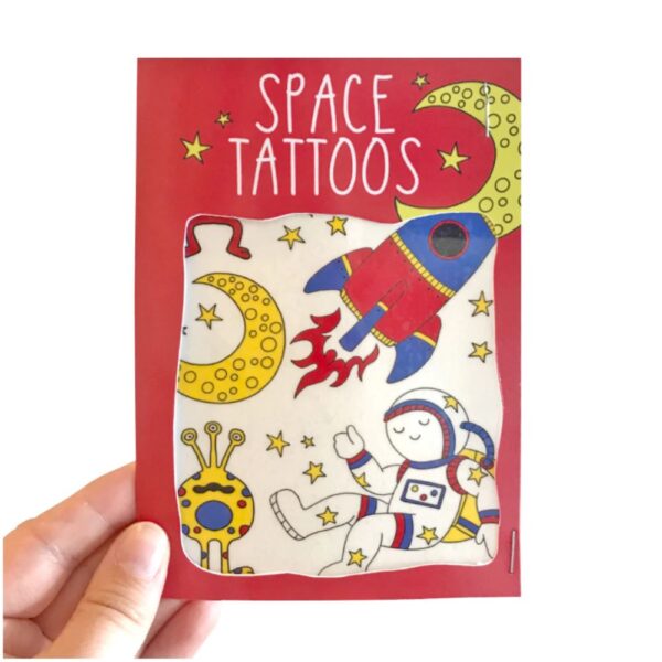 Space Themed Transfer Tattoos For Kids