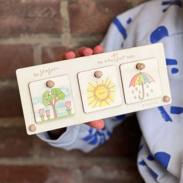 Kids Craft Kit to make a wooden weather chart