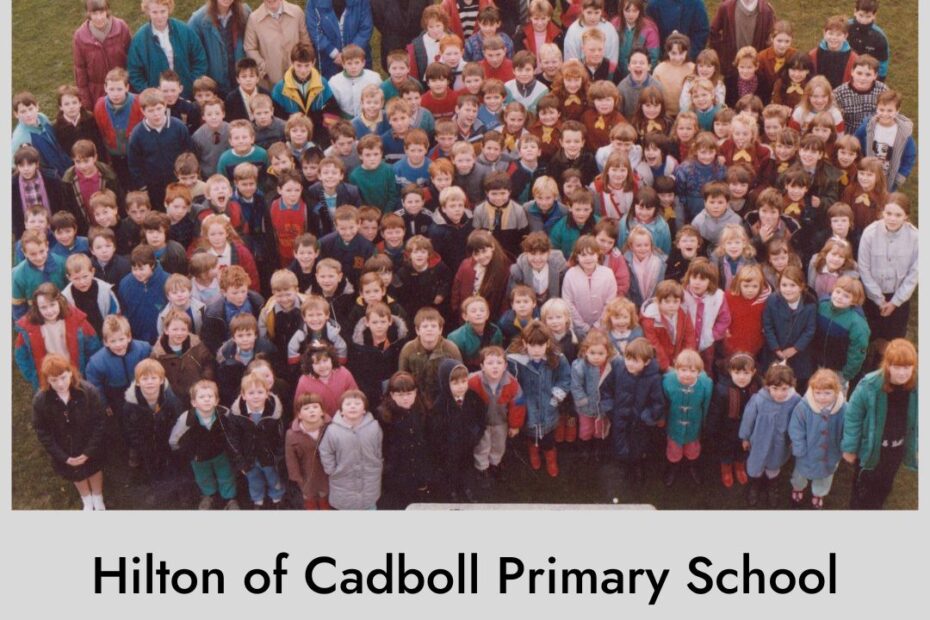 Hilton of Cadboll Primary School Full School Photo c 1988