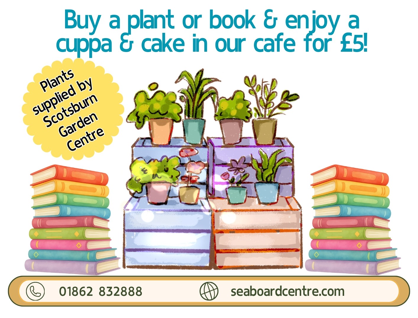 Popup Shop  Blooms & Books, Seaboard Centre Balintore