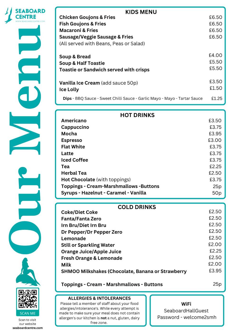 Cafe Menu Page 2 