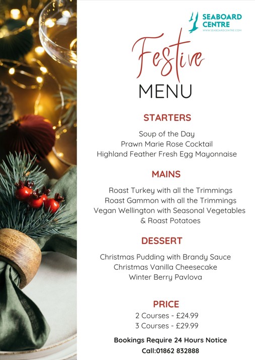 Christmas Lunch Menu 2026
